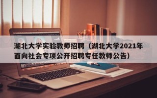 湖北大学实验教师招聘（湖北大学2021年面向社会专项公开招聘专任教师公告）