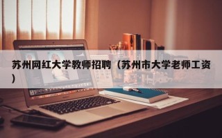 苏州网红大学教师招聘（苏州市大学老师工资）