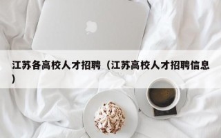 江苏各高校人才招聘（江苏高校人才招聘信息）