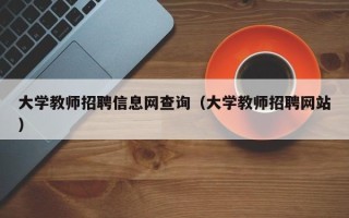 大学教师招聘信息网查询（大学教师招聘网站）