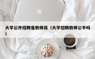 大学公开招聘是教师岗（大学招聘教师公平吗）
