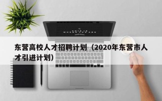 东营高校人才招聘计划（2020年东营市人才引进计划）