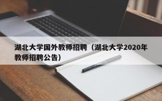 湖北大学国外教师招聘（湖北大学2020年教师招聘公告）