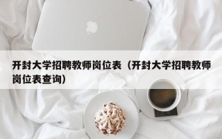 开封大学招聘教师岗位表（开封大学招聘教师岗位表查询）